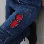 Dámské džíny na moto Trilobite Parado doublelayer AAAA slim fit blue level 2