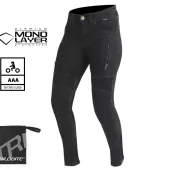 Dámské džíny na moto Trilobite Parado monolayer AAA slim fit ladies jeans black (Prodloužené)