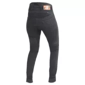 Dámské džíny na moto Trilobite Parado monolayer AAA slim fit ladies jeans black (Prodloužené)