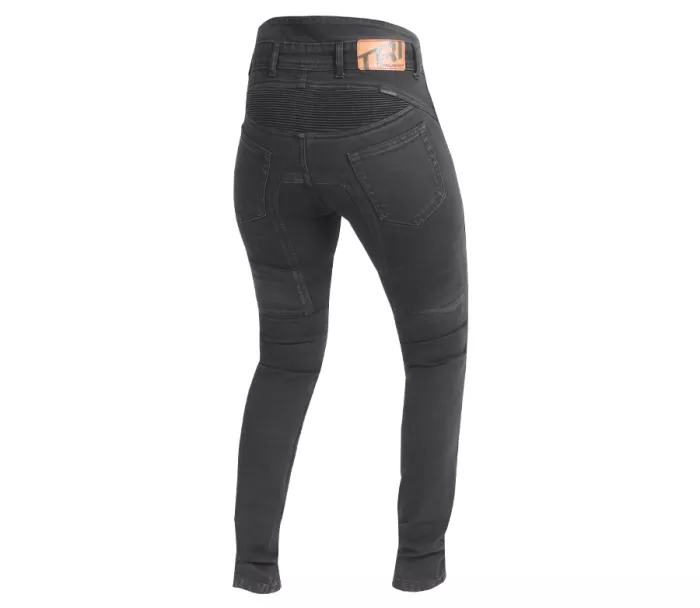 Dámské džíny na moto Trilobite Parado monolayer AAA slim fit ladies jeans black (Prodloužené)