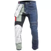Kalhoty na motocykl Trilobite Parado monolayer AAA slim fit blue (Prodloužené)