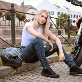 Dámské moto džíny Trilobite Parado monolayer AAA slim fit blue (Prodloužené)