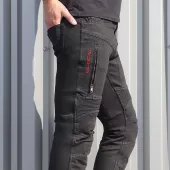 Pánské kalhoty Trilobite Parado skinny fit black level 2 (Prodloužené)