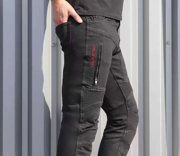 Pánské džíny na motocykl Trilobite Parado skinny fit black level 2