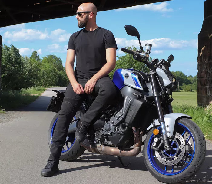 Pánské džíny na motocykl Trilobite Parado skinny fit black level 2