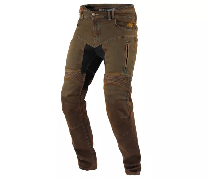 Kevlarové džíny na motorku Trilobite Parado rusty brown Slim fit