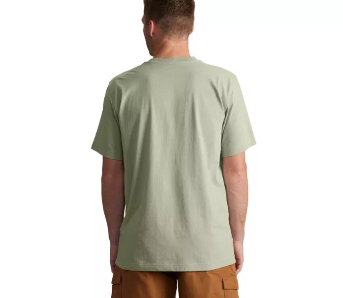 Tričko CARHARTT Script S/S Patch t-shirt sage