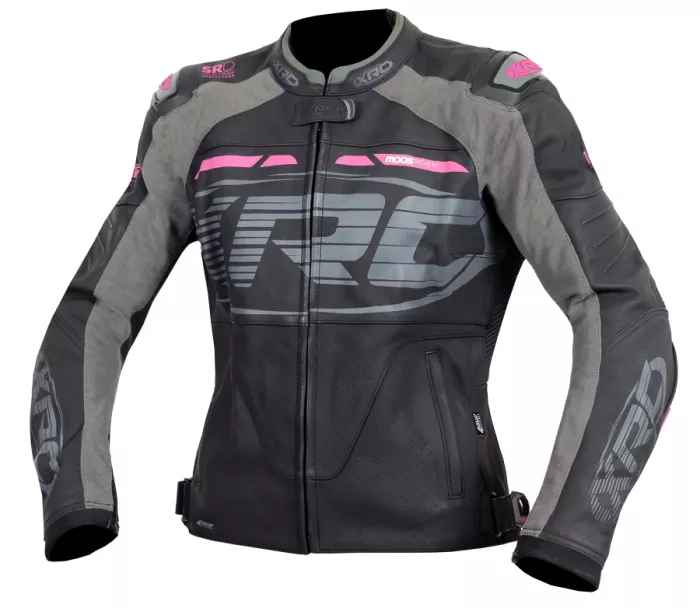 Dámská bunda XRC Moos ladies leather jacket blk/pink/grey