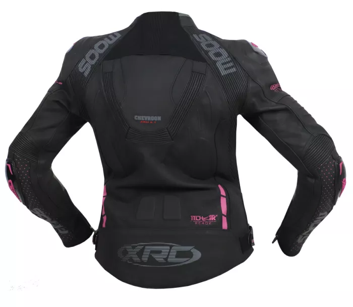 Dámská bunda XRC Moos ladies leather jacket blk/pink/grey