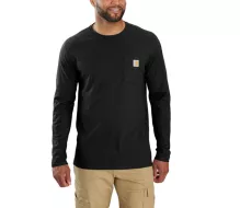 Tričko s dlouhým rukávem CARHARTT Midweight Pocket black