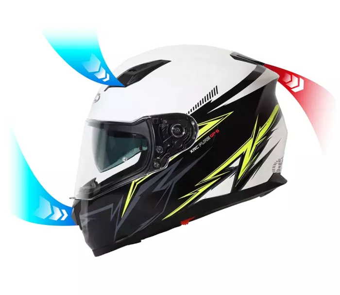 Helma na motorku XRC Pure GP 5 black/white/fluo