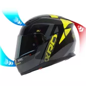 Helma na motorku XRC Pure GP 6 black/yellow fluo