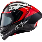 Integrální helma Alpinestars Supertech R10 Element black/carbon bright red/white gloss