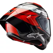 Integrální helma Alpinestars Supertech R10 Element black/carbon bright red/white gloss