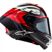 Integrální helma Alpinestars Supertech R10 Element black/carbon bright red/white gloss