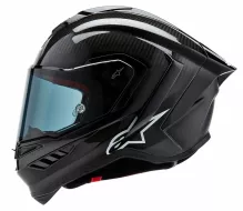 Alpinestars Supertech R10 Solid black carbon matt/glossy helmet vel. XL