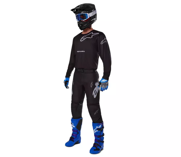 Motokrosové kalhoty Alpinestars Racer Graphite black/grey