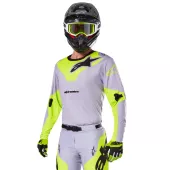 Motokrosový dres Alpinestars Racer Veil grey/yellow fluo