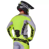 Motokrosový dres Alpinestars Racer Veil grey/yellow fluo