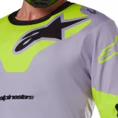 Motokrosový dres Alpinestars Racer Veil grey/yellow fluo