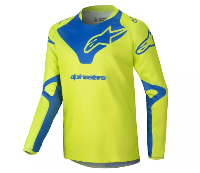 Dětský dres Alpinestars Racer Veil yellow fluo/blue