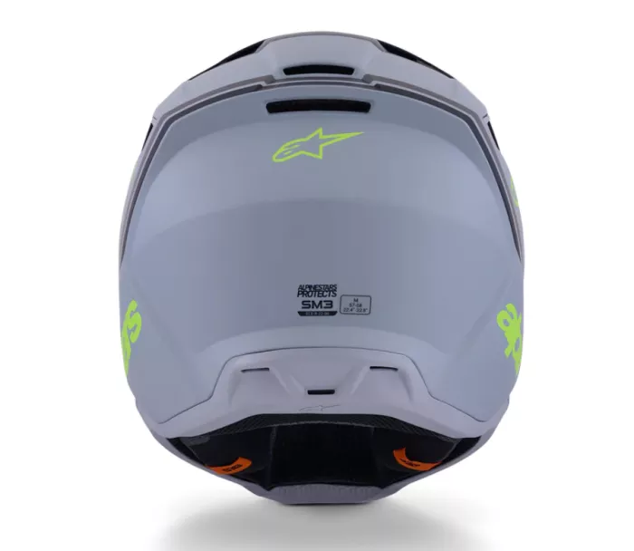 Alpinestars SM3 Radium grey/black/yellow matt helmet