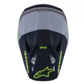 Alpinestars SM3 Radium grey/black/yellow matt helmet