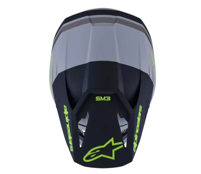 Alpinestars SM3 Radium grey/black/yellow matt helmet