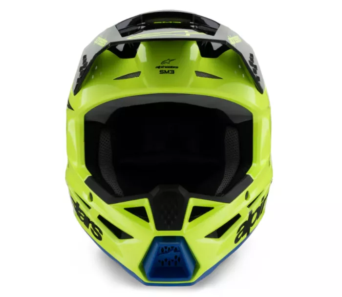 Dětská helma Alpinestars SM3 Youth Radium yellow/black/blue glossy