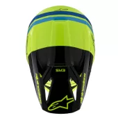 Dětská helma Alpinestars SM3 Youth Radium yellow/black/blue glossy
