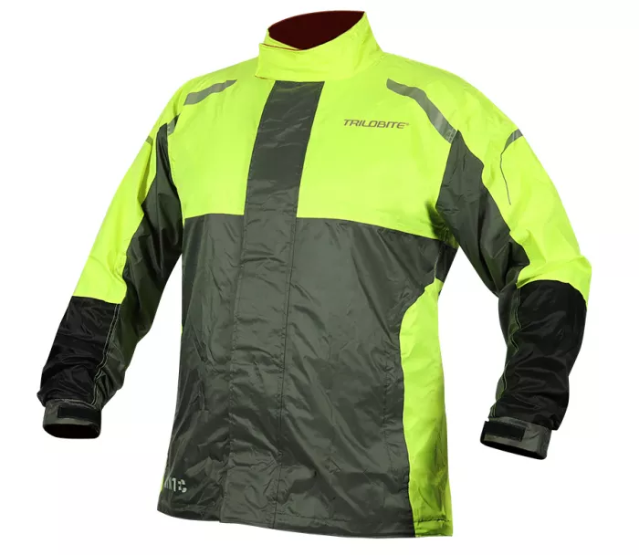 Pláštěnka Trilobite Raintec jacket men black/grey/yellow fluo