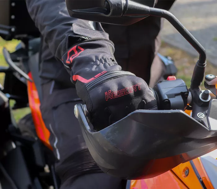 Rukavice na moto Nazran Resort 2.0 WTP black/red
