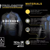 Bunda na moto Trilobite Rideknow Tech-Air black/yellow