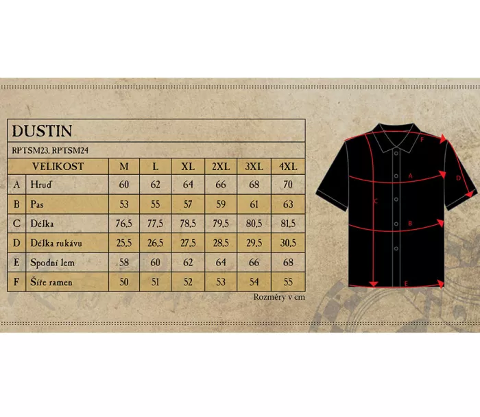 Košile Rusty Pistons RPTSM24 Dustin brown