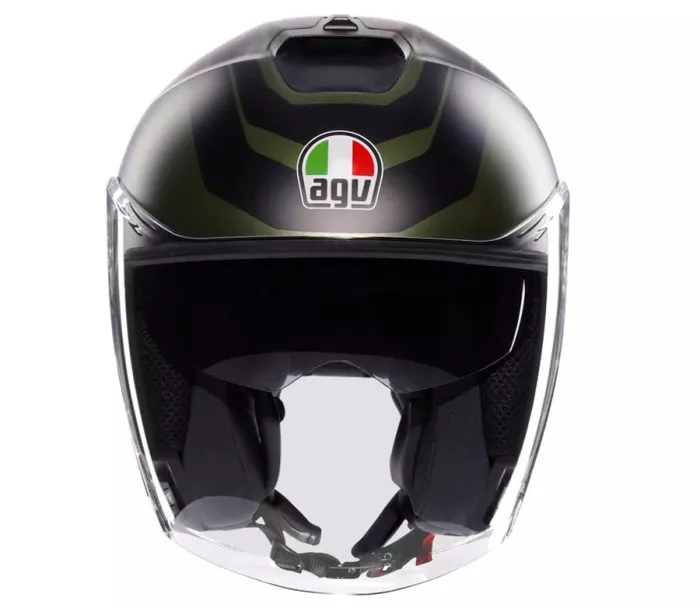 Otevřená helma AGV IRIDES E2206 SAKAI MATT GREEN/BLACK