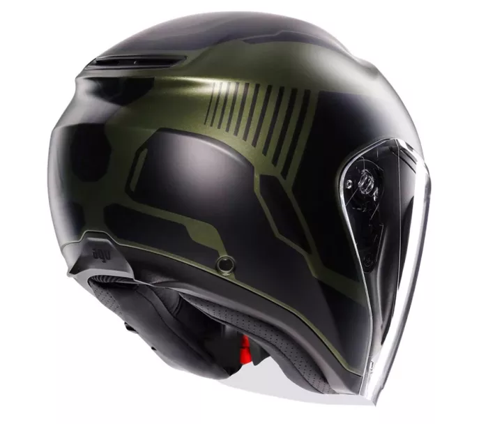 Otevřená helma AGV IRIDES E2206 SAKAI MATT GREEN/BLACK