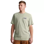 Tričko CARHARTT Script S/S Patch t-shirt sage