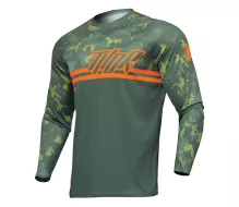 Dětský motokrosový dres Thor Sector Digi Forest dres green/camo vel. M