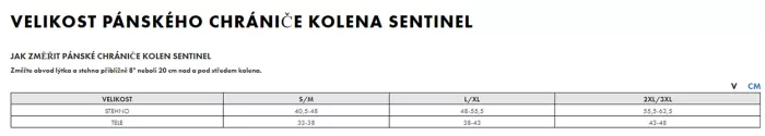 Kolenní chrániče na motokros Thor Sentinel black