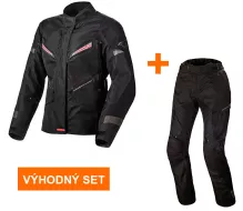 Výhodný set: Bunda Macna Sonar black dámská + Kalhoty Forge black dámské