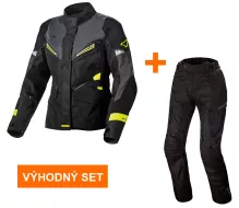 Výhodný set: Bunda Macna Sonar night eye/neon/yellow dámská + Kalhoty Forge black dámské