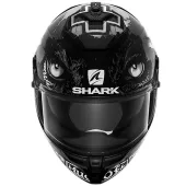 Helma na moto Shark DWA Spartan GT Carbon Redding Mat Carbon White Anthracite
