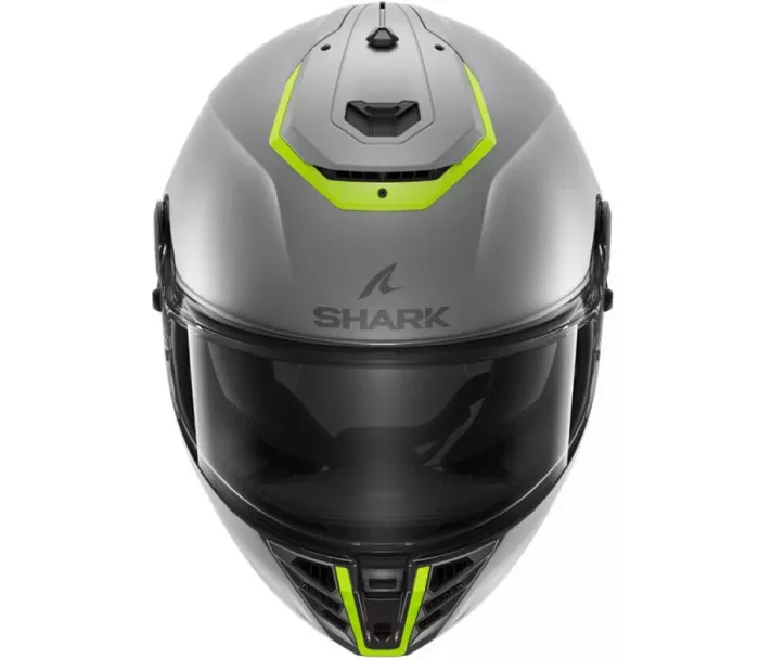 Helma na moto Shark SPARTAN RS BLANK Mat SP Silver Yellow Silver/SYS vel. L