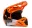 Dětská helma Fox V1 Shield Fluorescent Orange