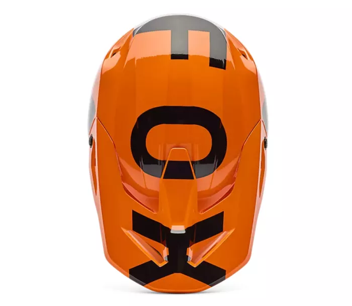 Fox 36387-824 Yth V1 Shield Helmet, Fluorescent Orange vel. YS