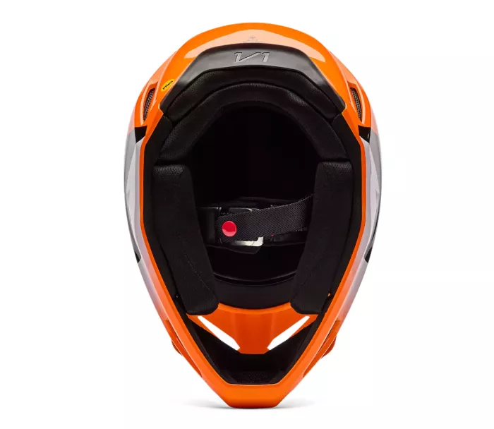 Fox 36387-824 Yth V1 Shield Helmet, Fluorescent Orange vel. YS