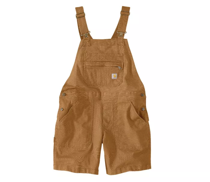 CARHARTT RELAXED FIT CANVAS FEMALE SHORTALL BROWN vel. M