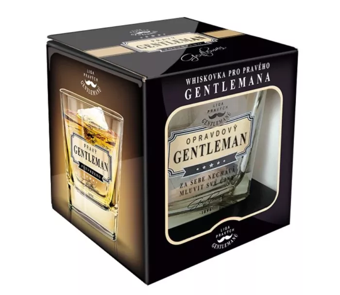 Sklenice na whisky Opravdový gentleman