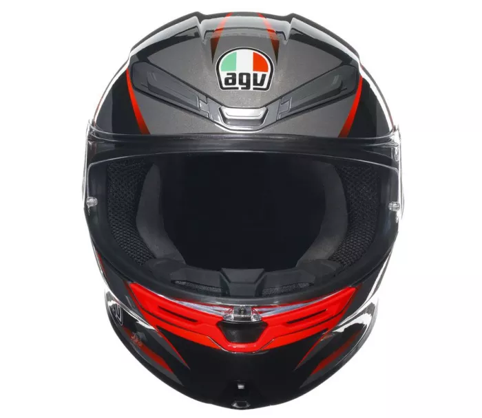 AGV K6S SLASHCUT BLACK/GREY/RED vel. L