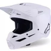 Helma na motokros Alpinestars SM3 Solid white glossy